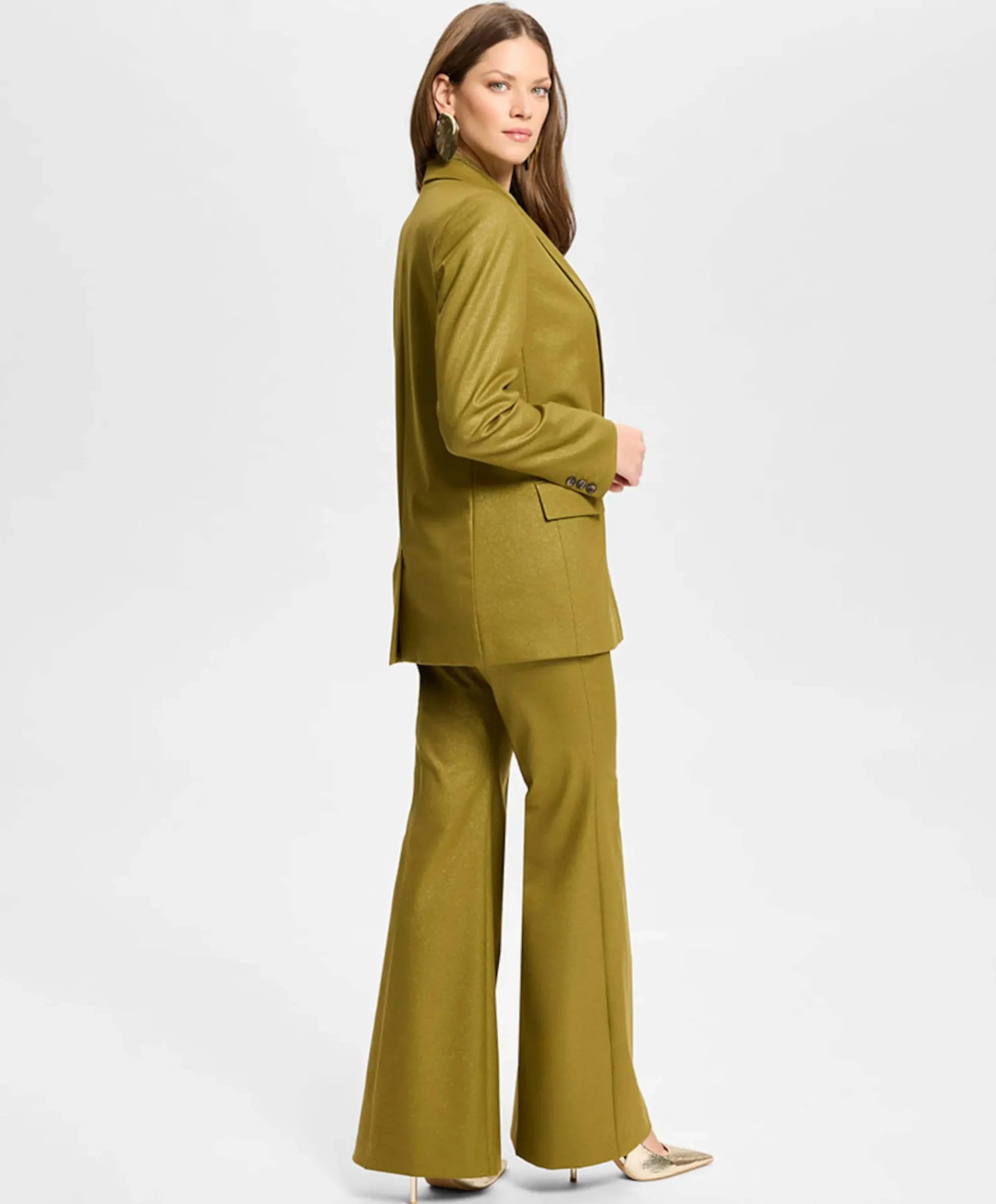 Dames blazer groen