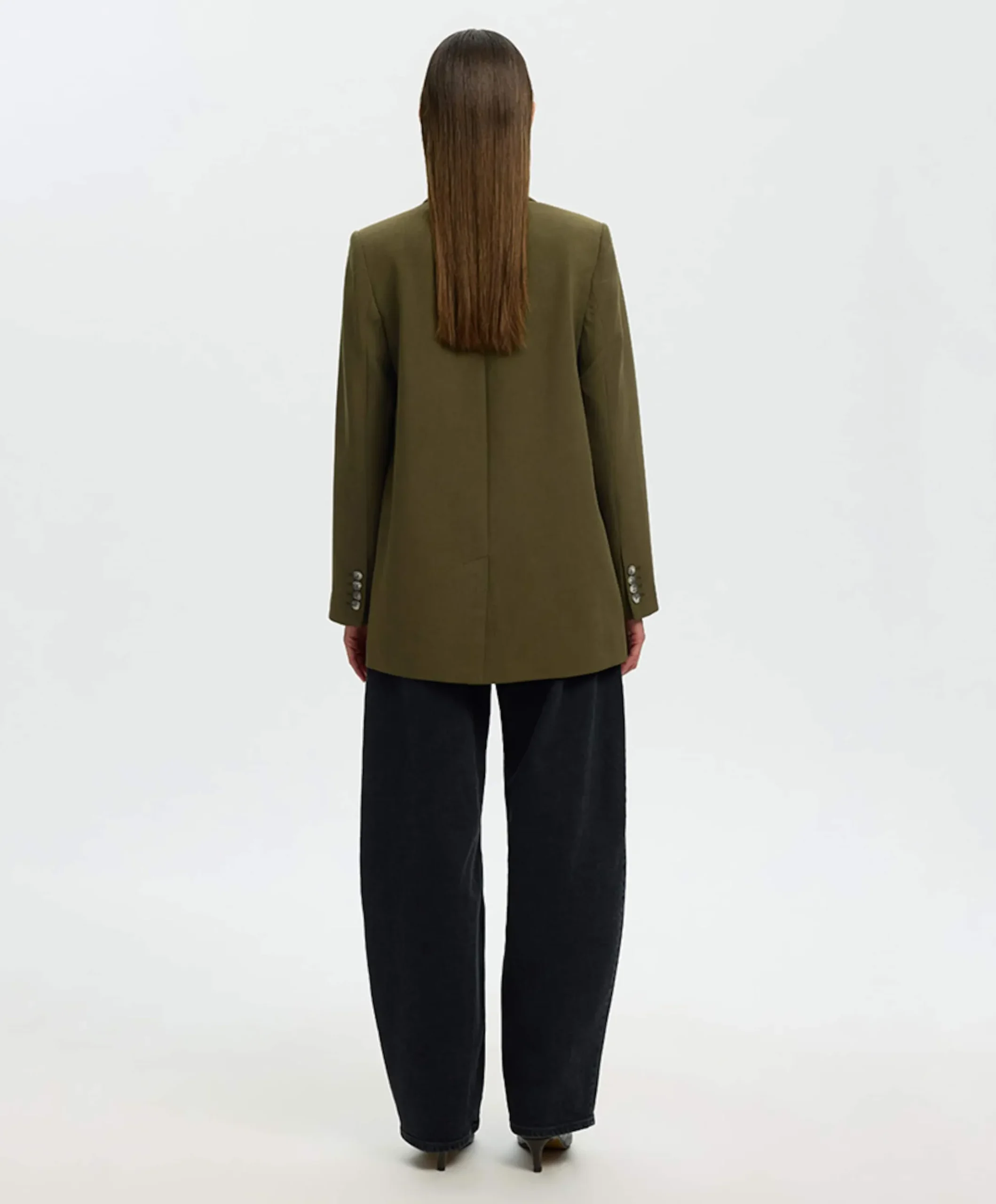 Dames blazer groen