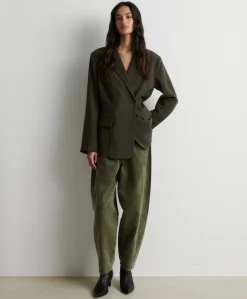 Dames blazer groen