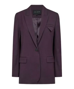 Dames blazer paars