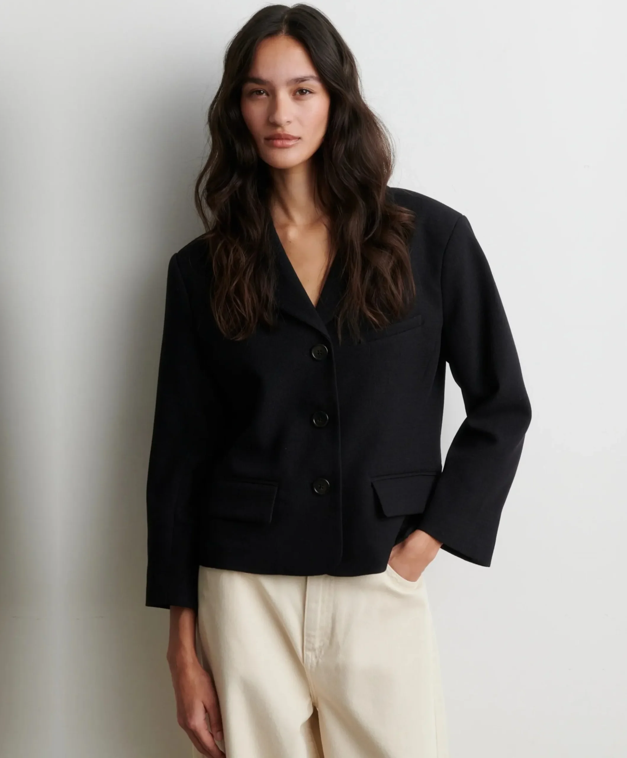 Dames blazer zwart