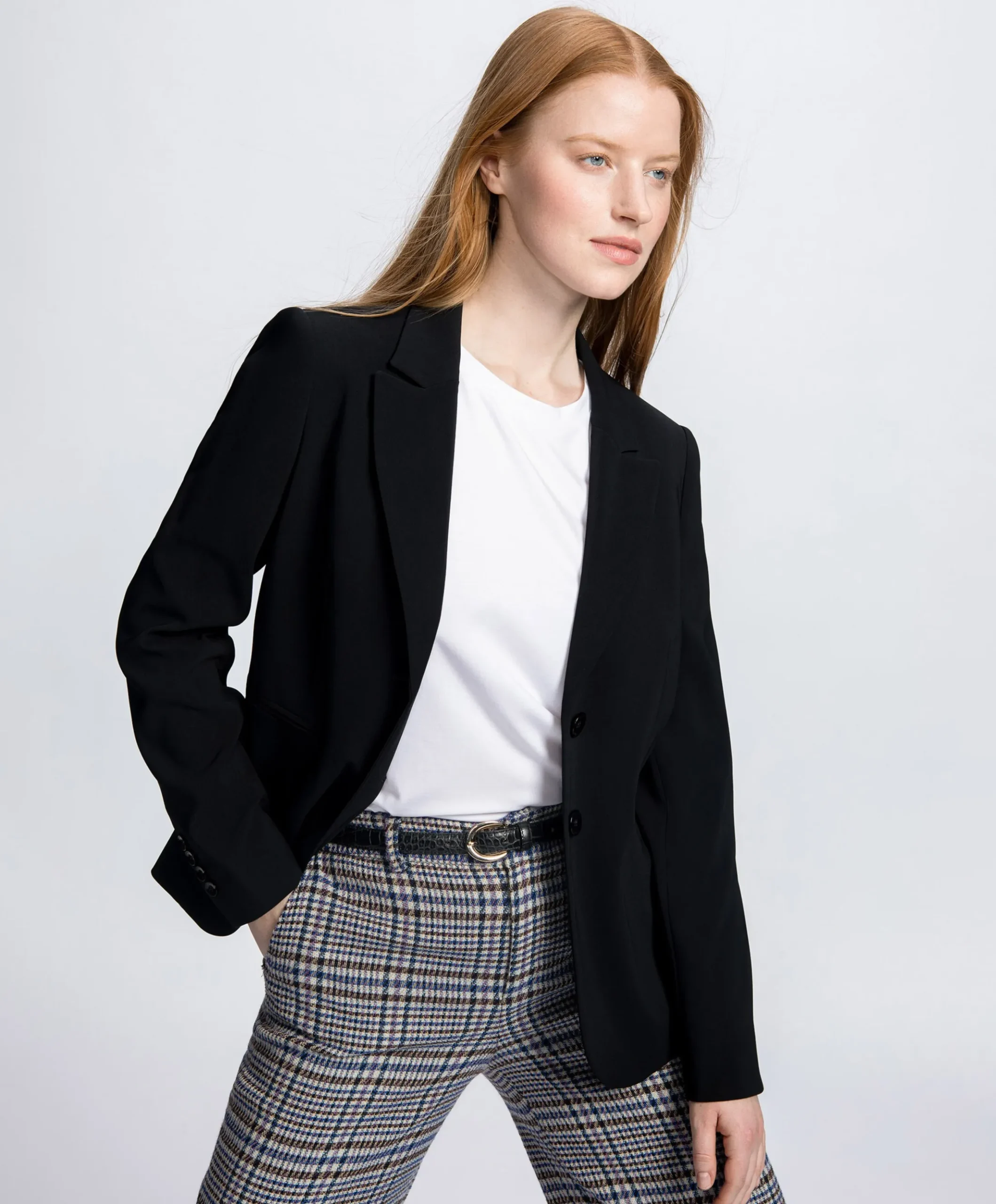 Dames blazer zwart