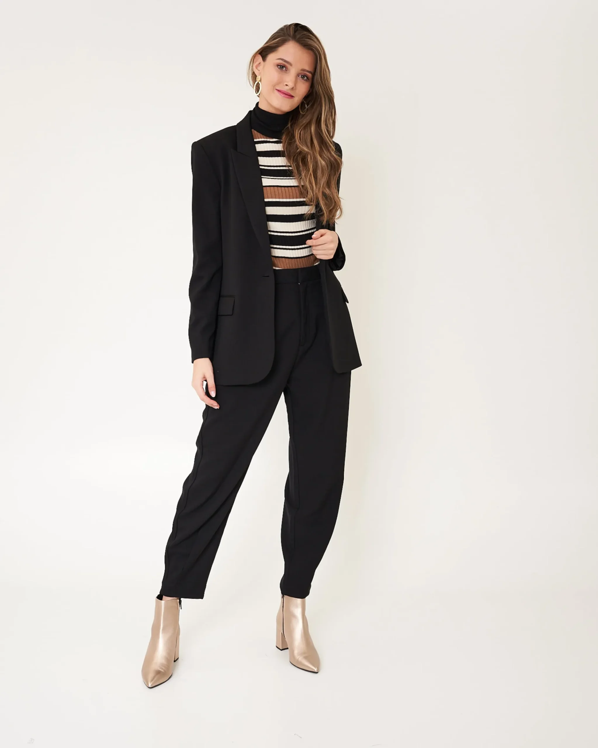 Dames blazer zwart