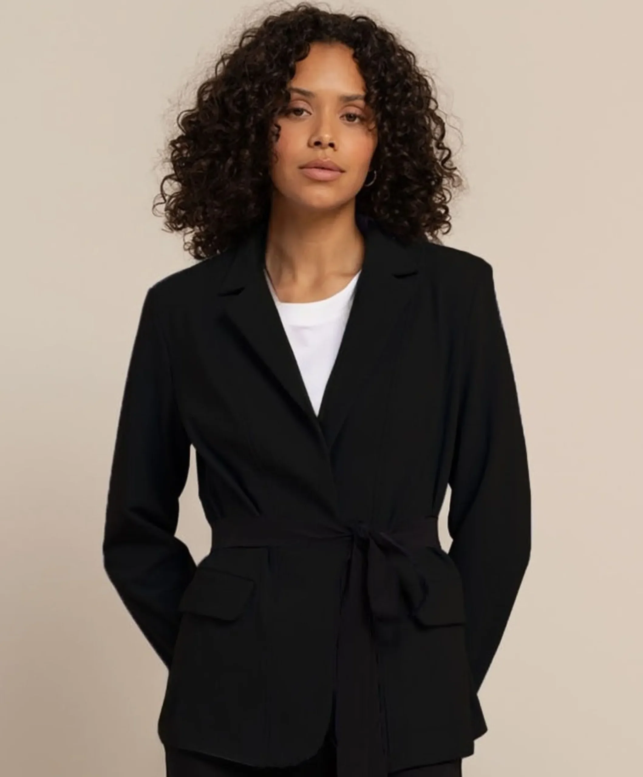 Dames blazer zwart