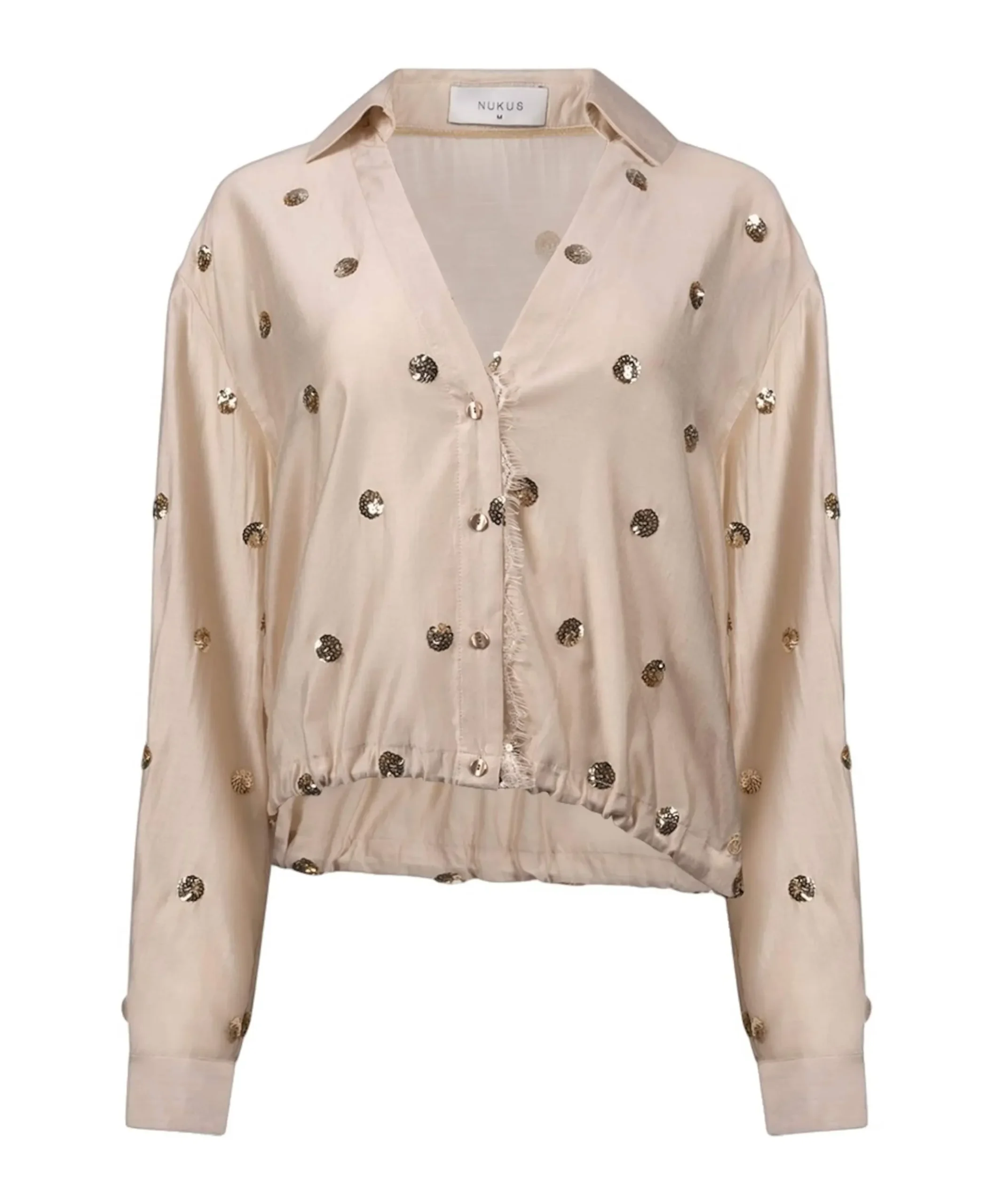 Dames blouse beige