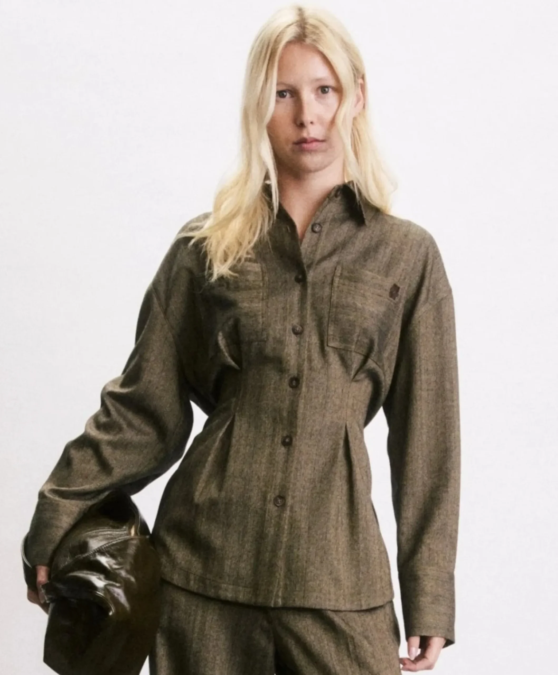 Dames blouse beige