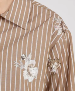 Dames blouse beige