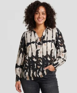 Dames blouse beige