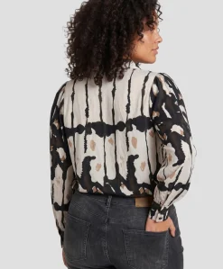 Dames blouse beige
