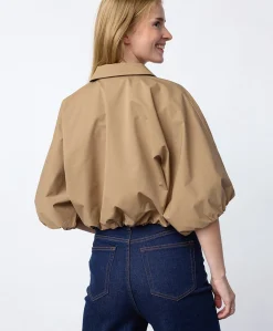 Dames blouse beige