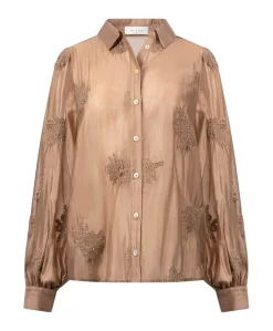 Dames blouse beige