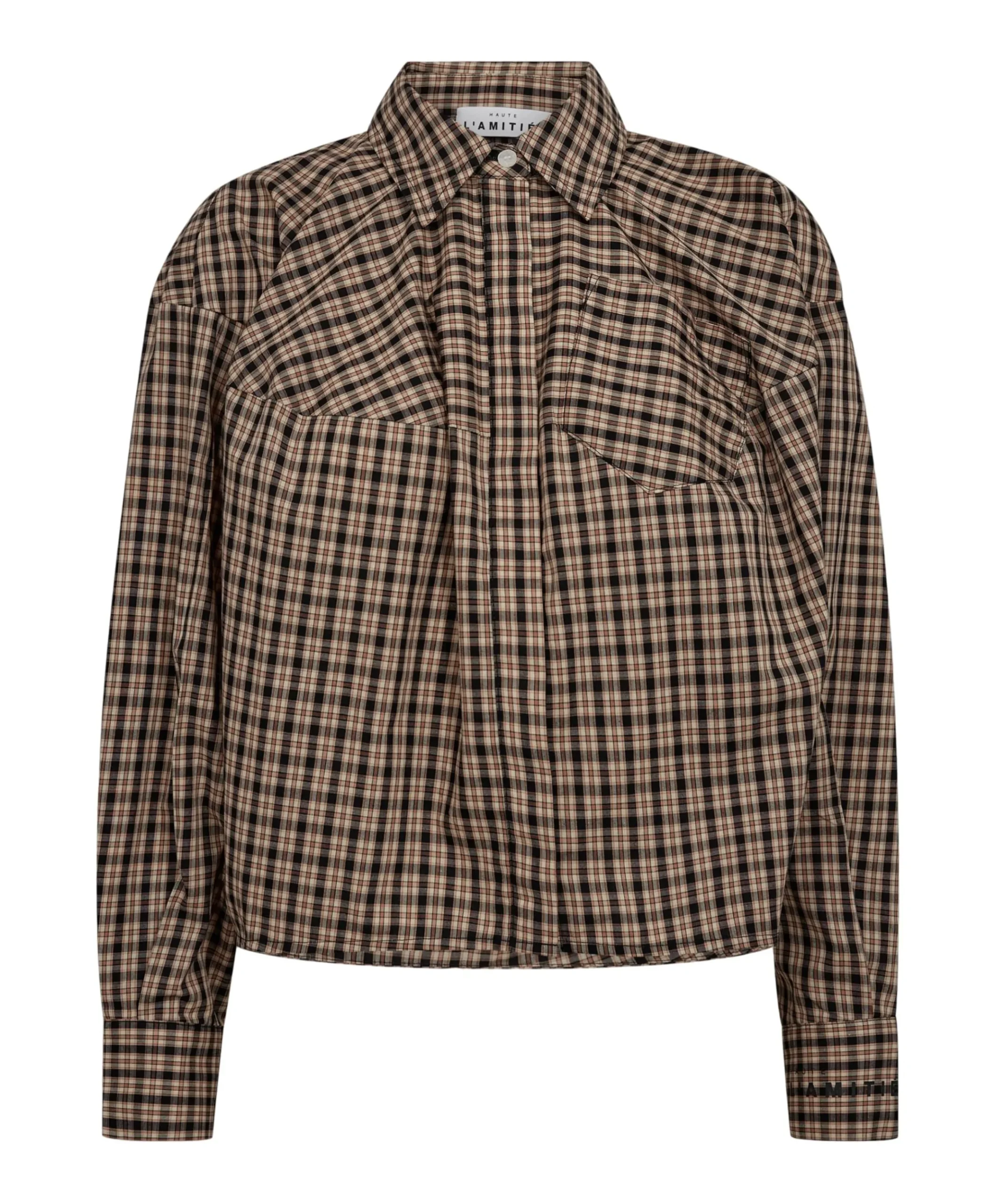 Dames blouse beige