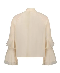 Dames blouse beige