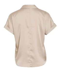 Dames blouse beige