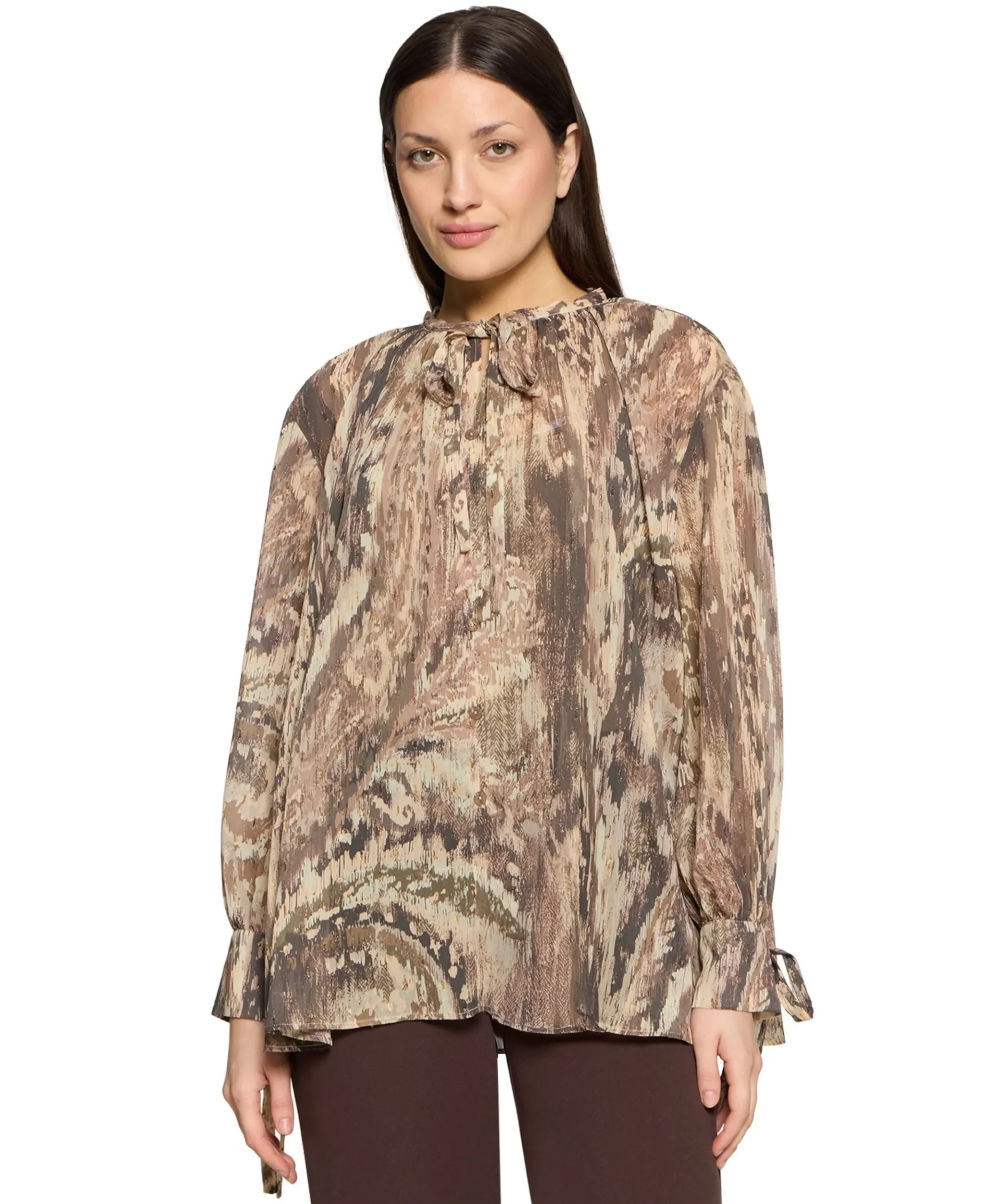 Dames blouse beige