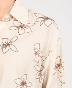 Dames blouse beige
