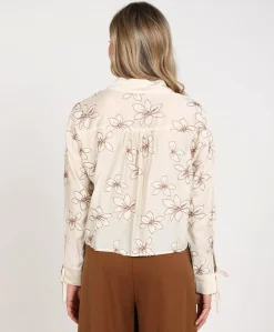 Dames blouse beige