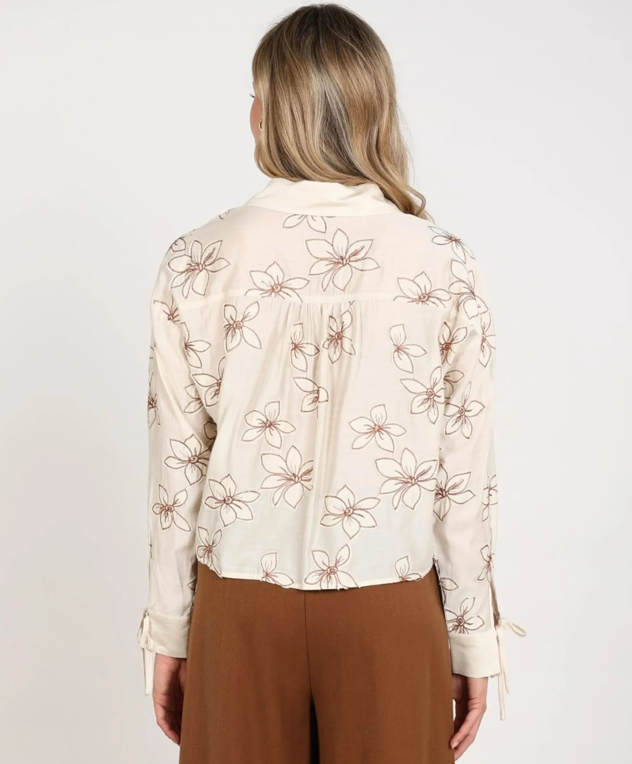Dames blouse beige