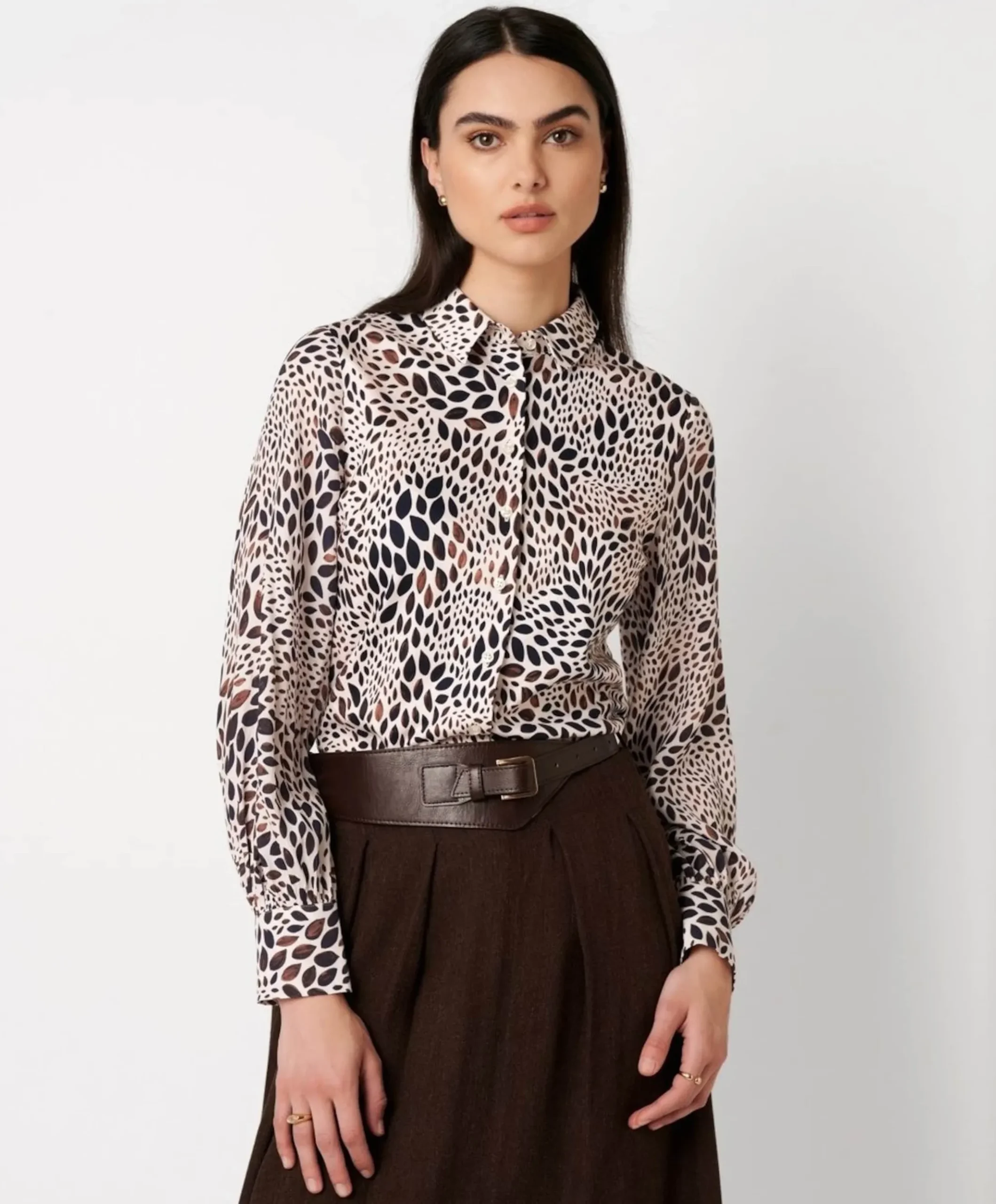 Dames blouse beige