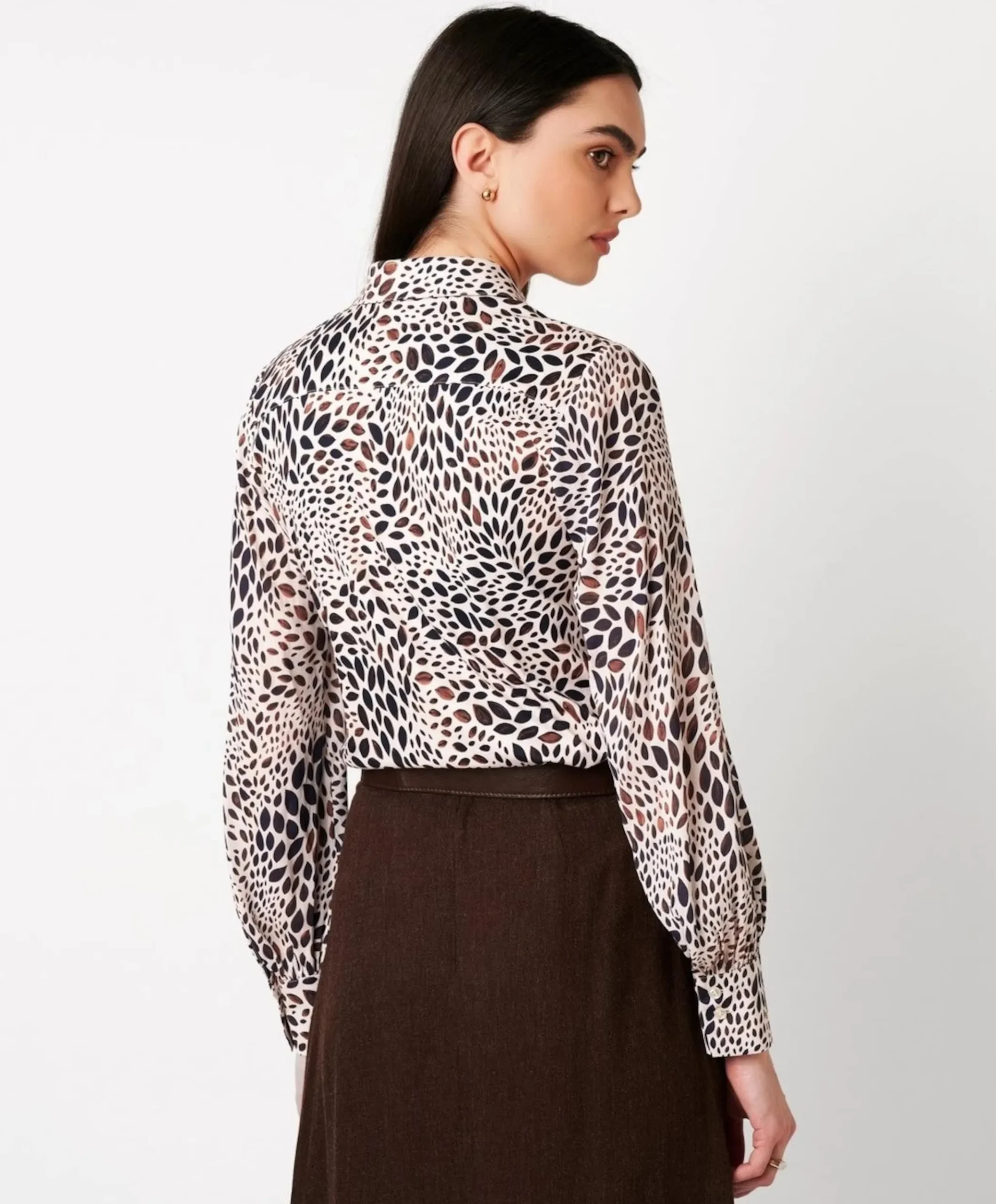 Dames blouse beige