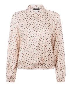 Dames blouse beige