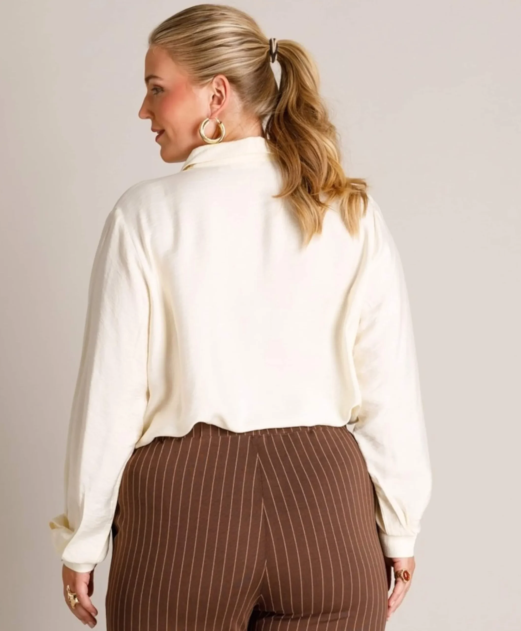 Dames blouse beige