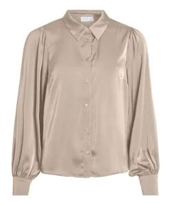 Dames blouse beige