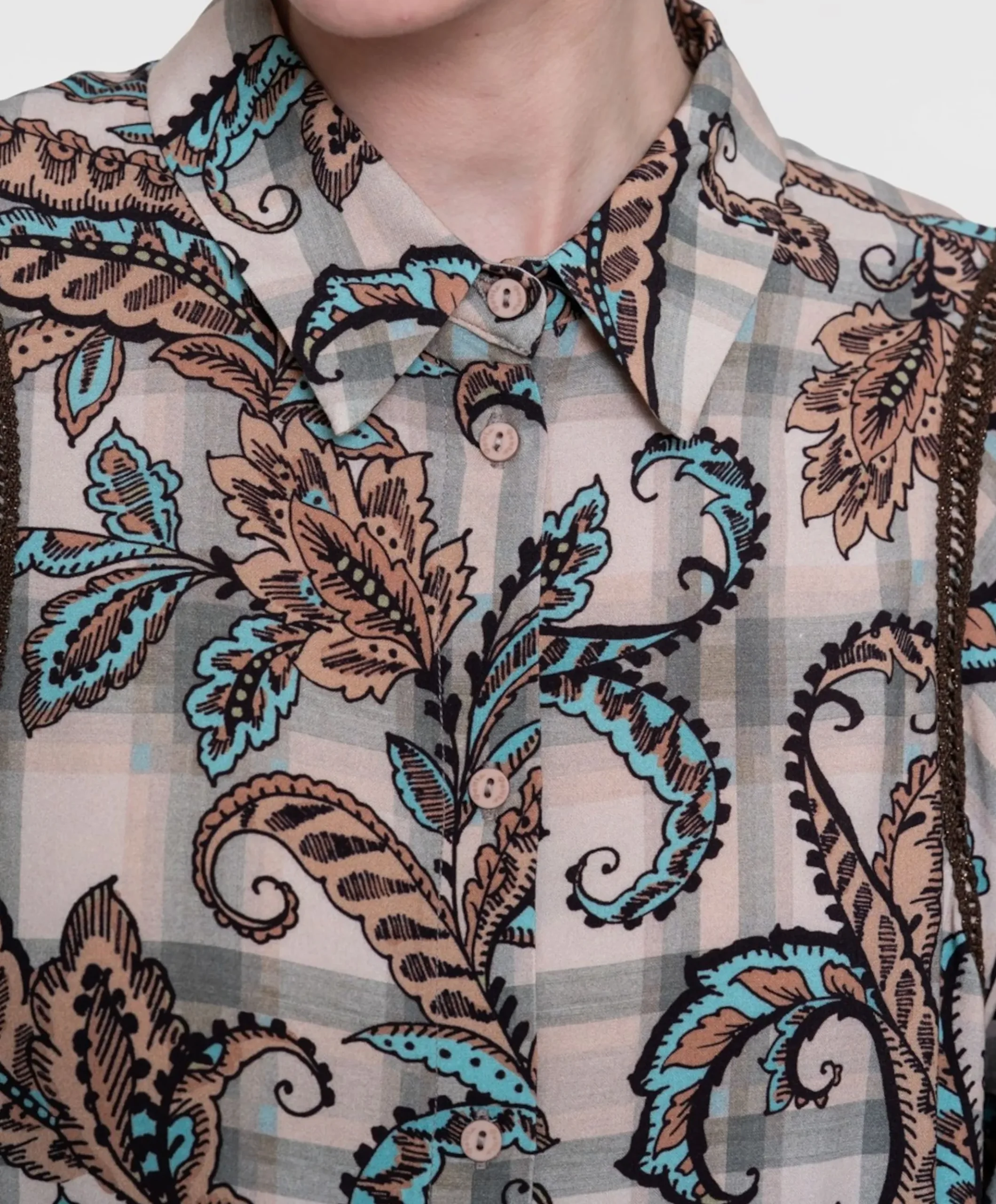 Dames blouse beige