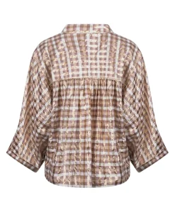 Dames blouse beige