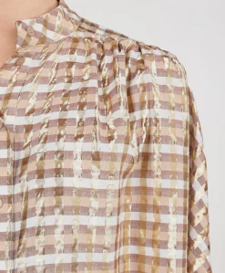 Dames blouse beige
