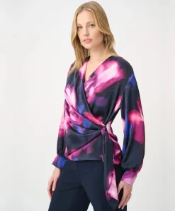 Dames blouse blauw