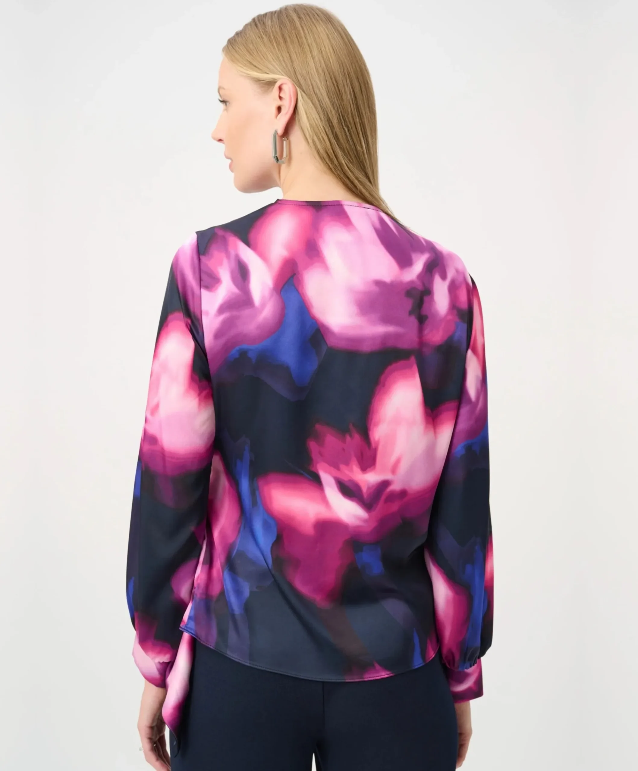 Dames blouse blauw