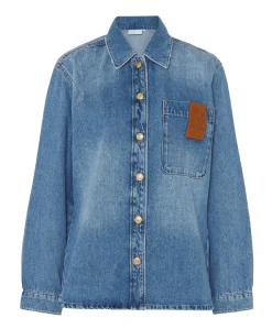Dames blouse blauw