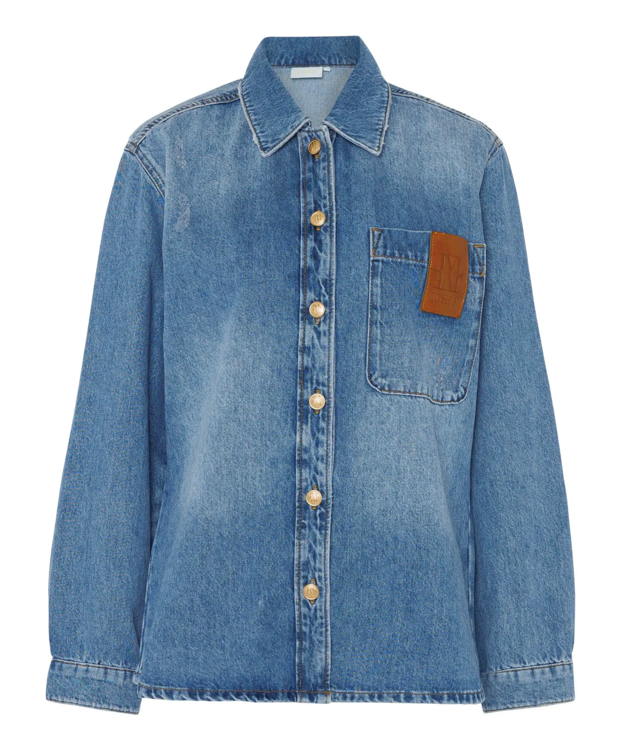 Dames blouse blauw