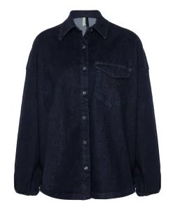 Dames blouse blauw