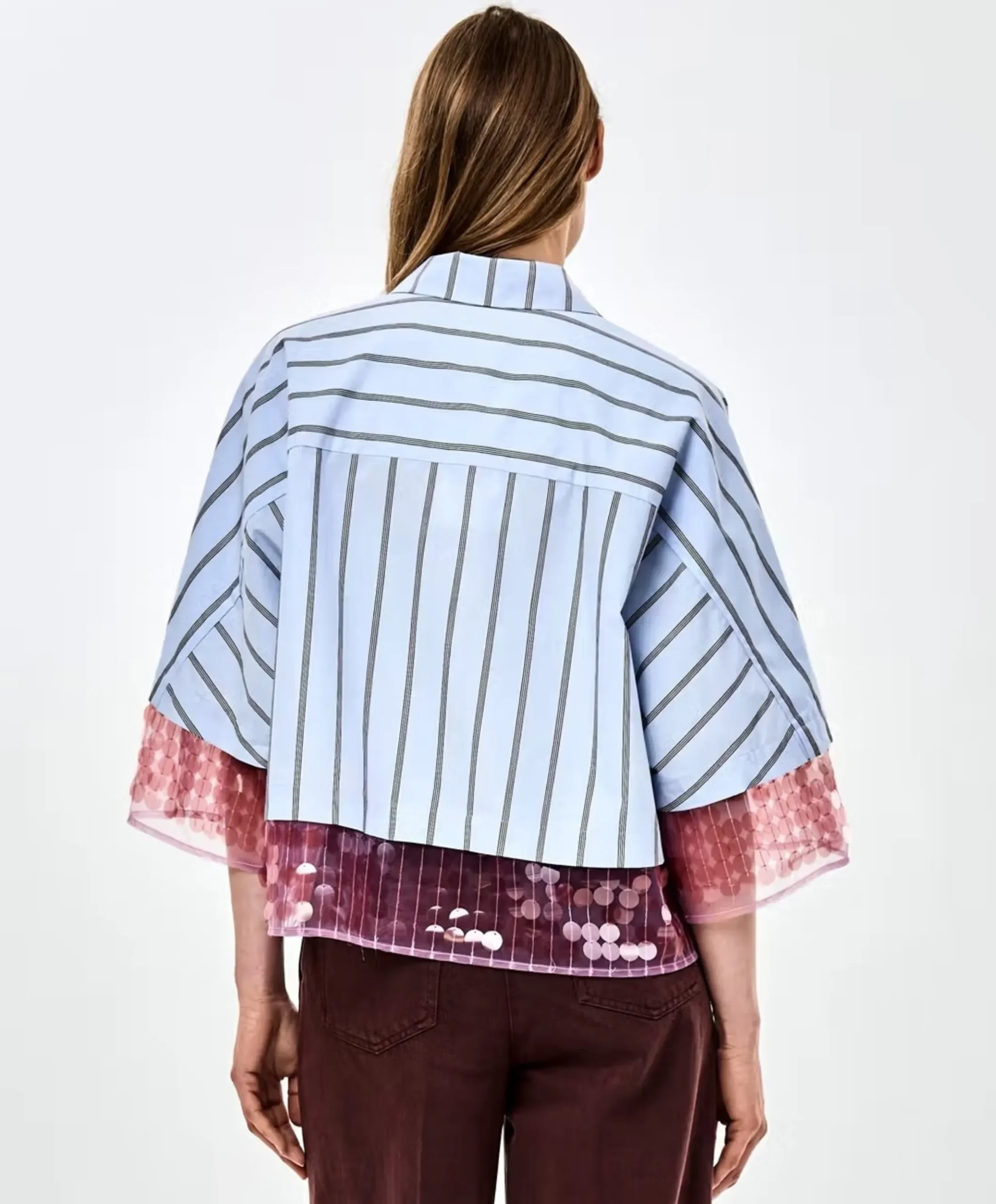 Dames blouse blauw