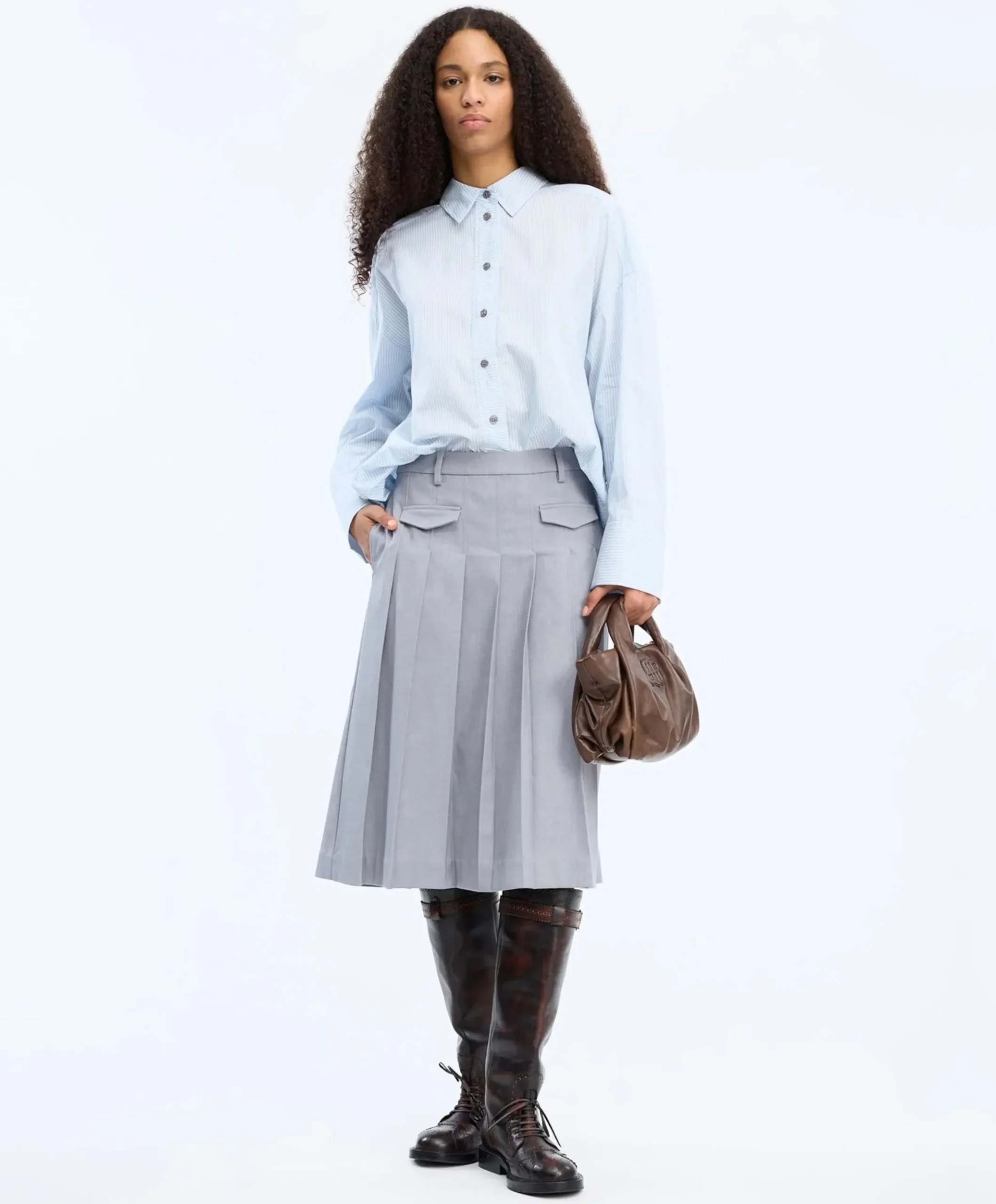 Dames blouse blauw
