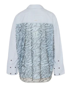 Dames blouse blauw