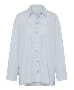 Dames blouse blauw
