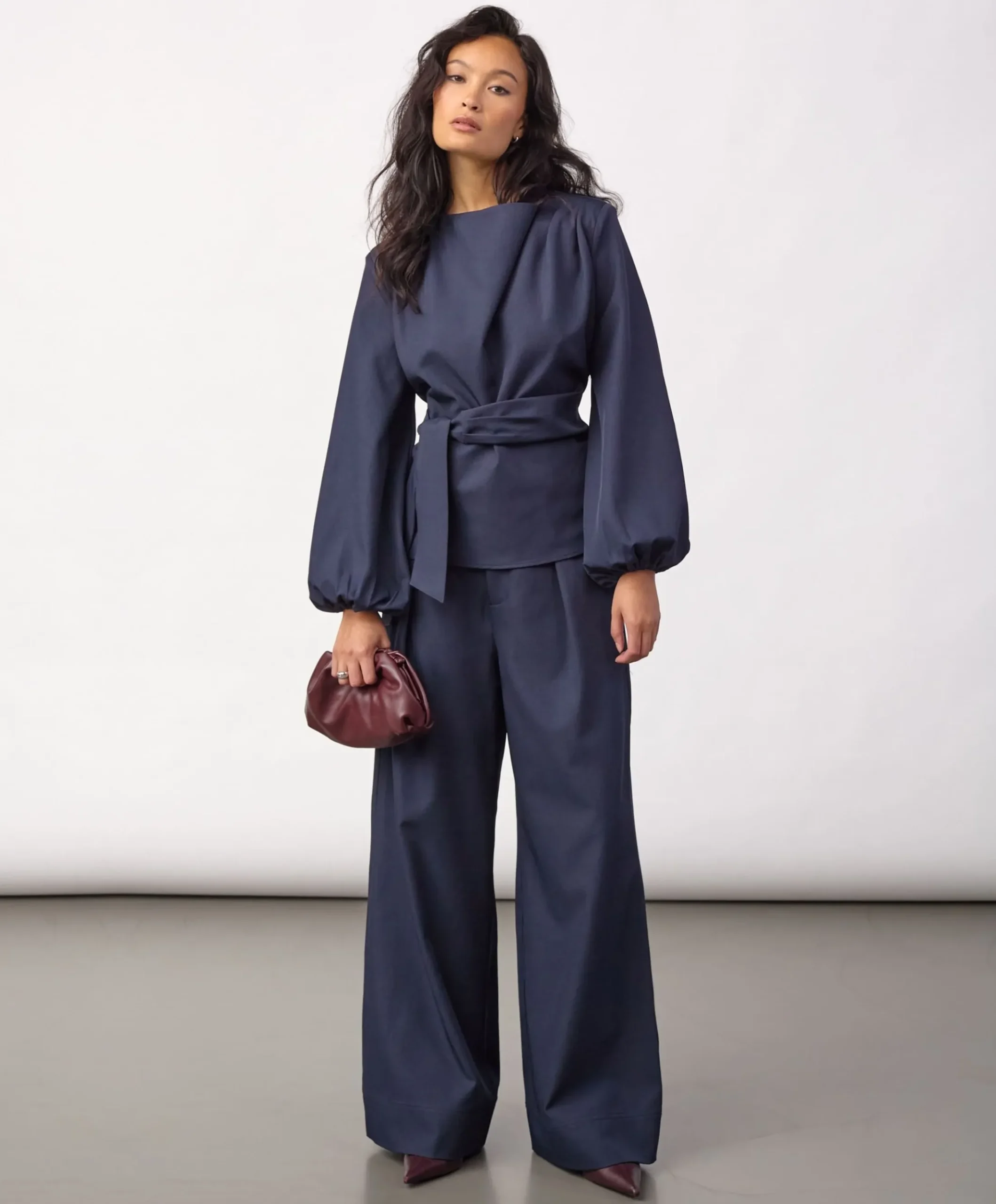 Dames blouse blauw
