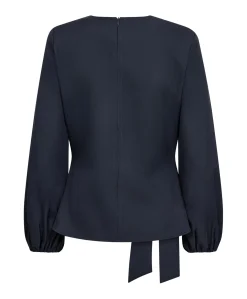 Dames blouse blauw