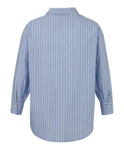 Dames blouse blauw