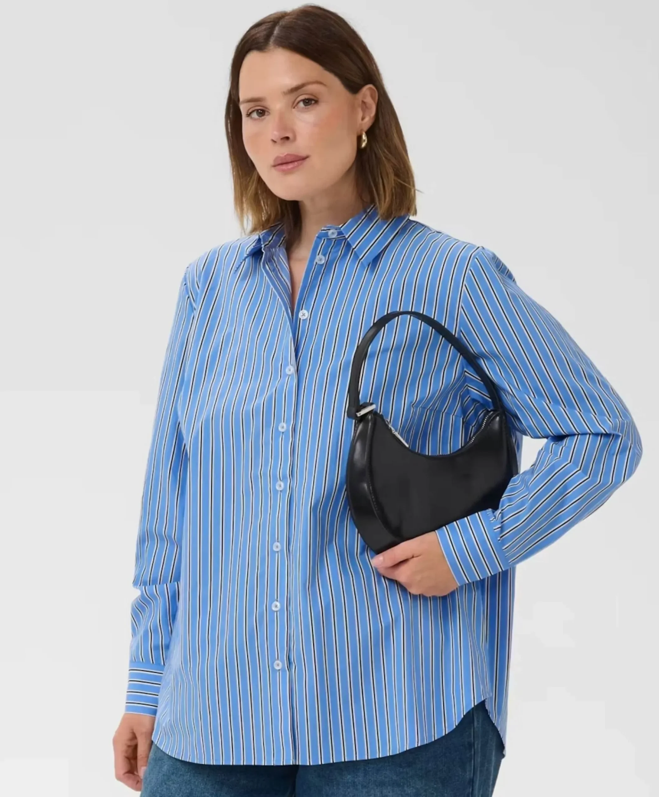 Dames blouse blauw