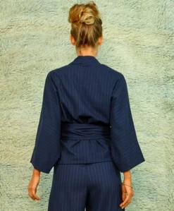 Dames blouse blauw