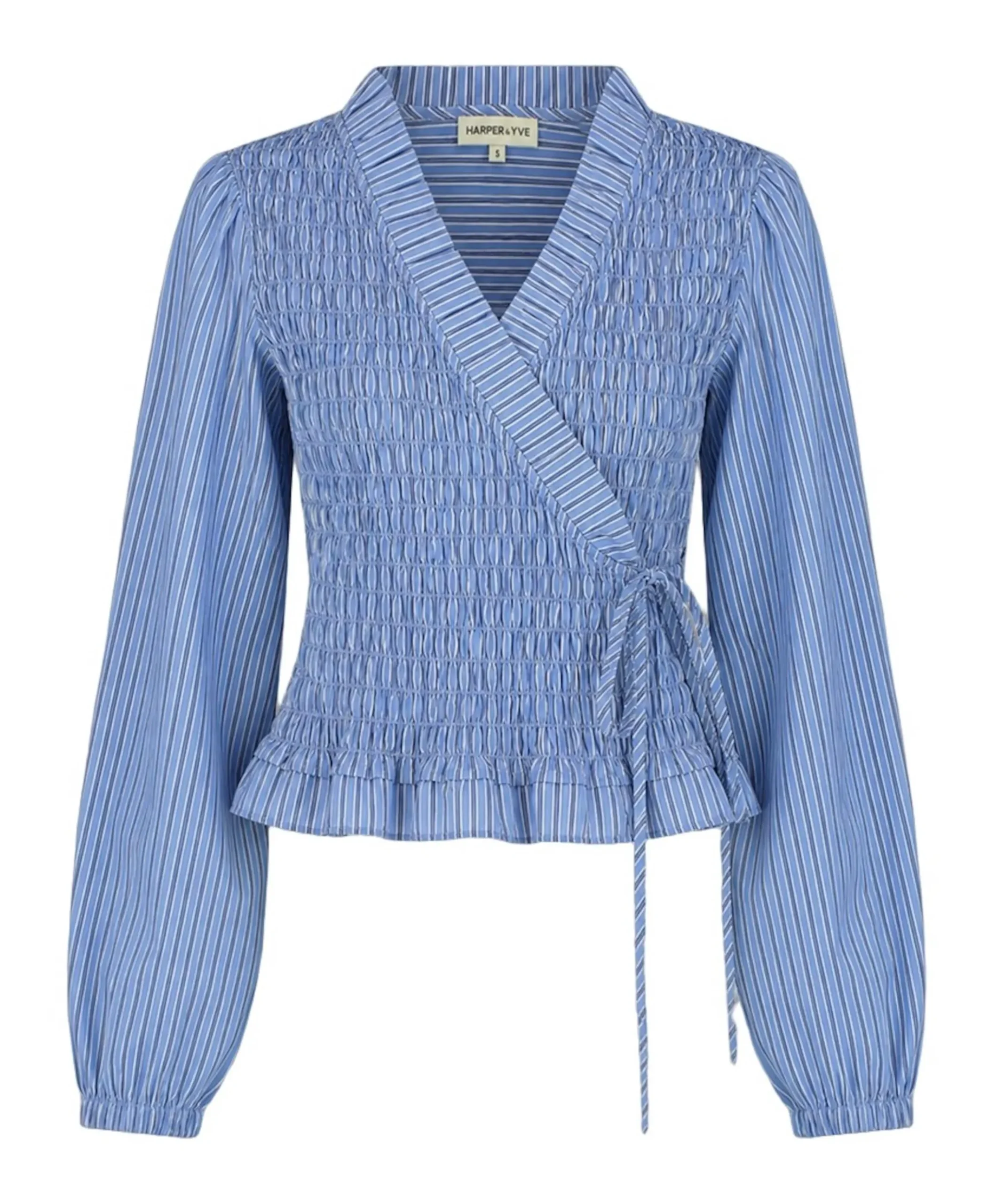 Dames blouse blauw