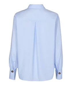 Dames blouse blauw