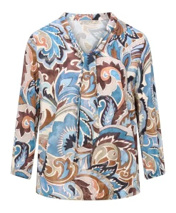 Dames blouse blauw