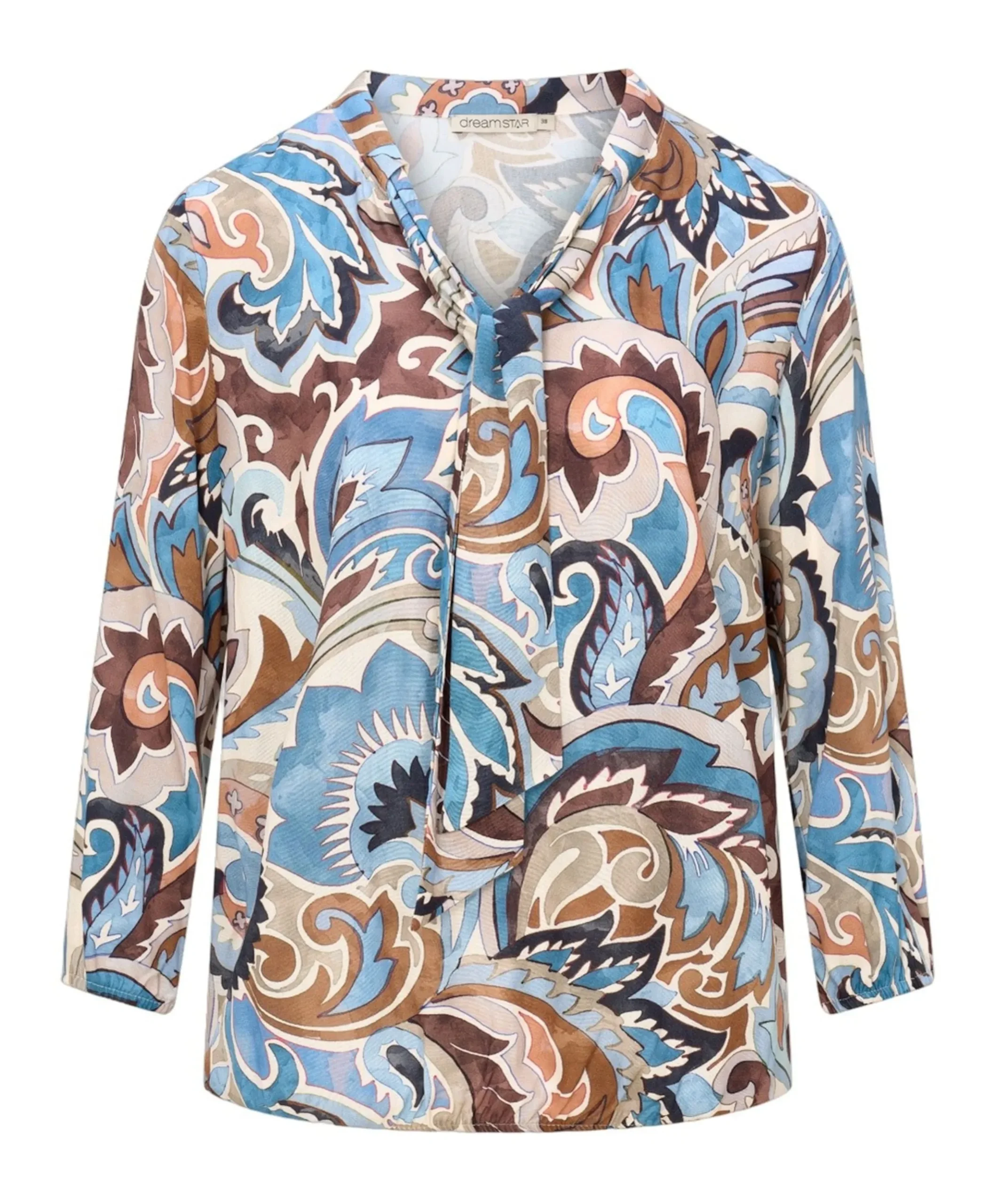 Dames blouse blauw