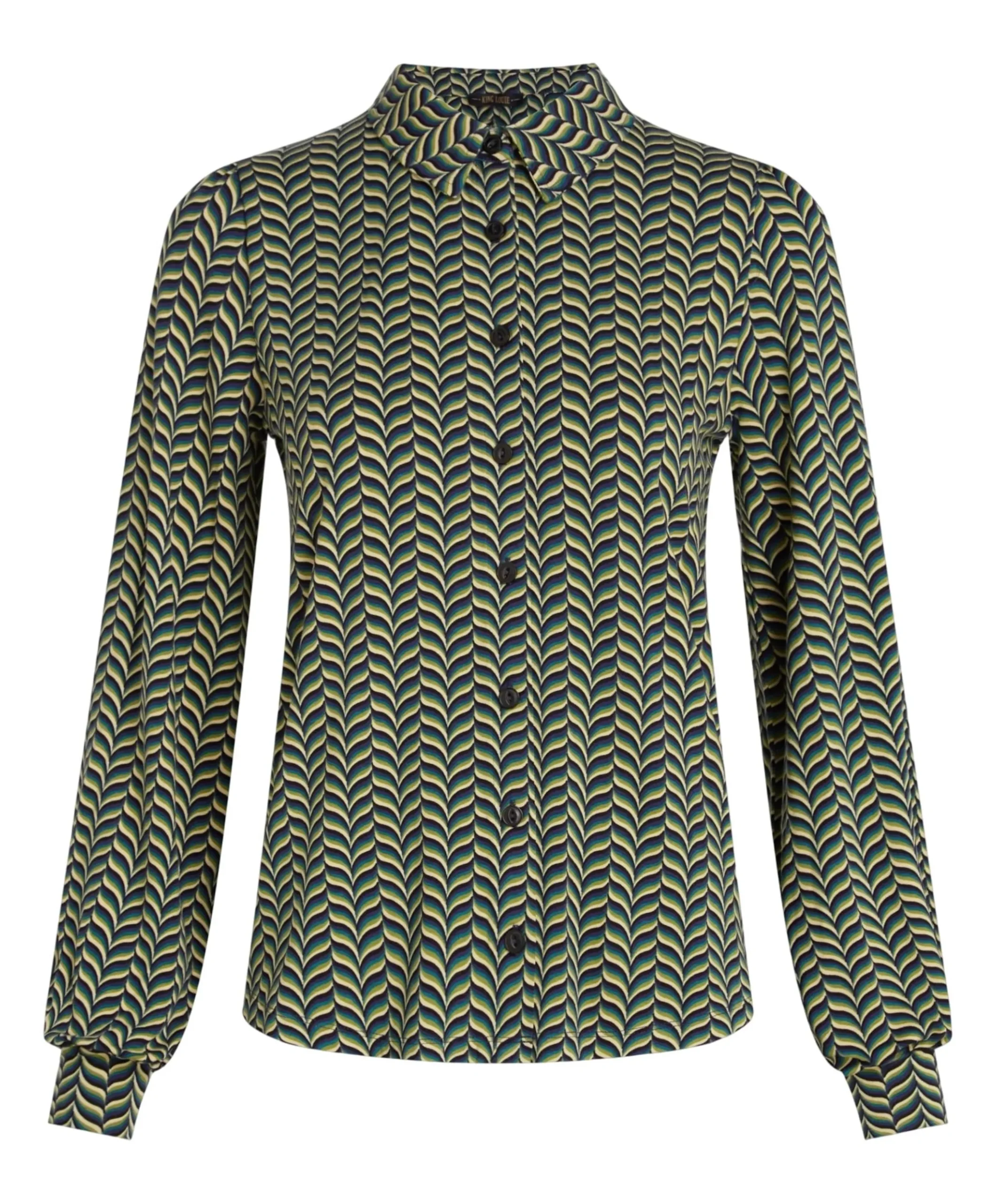 Dames blouse blauw
