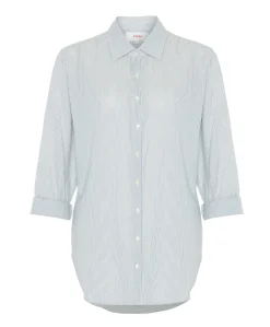 Dames blouse blauw